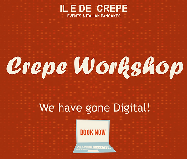ONLINE WORKSHOP, IL E DE CREPE crepe workshop, online cooking class lon